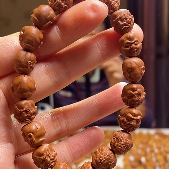 橄榄核手串/手链龙纹桃核