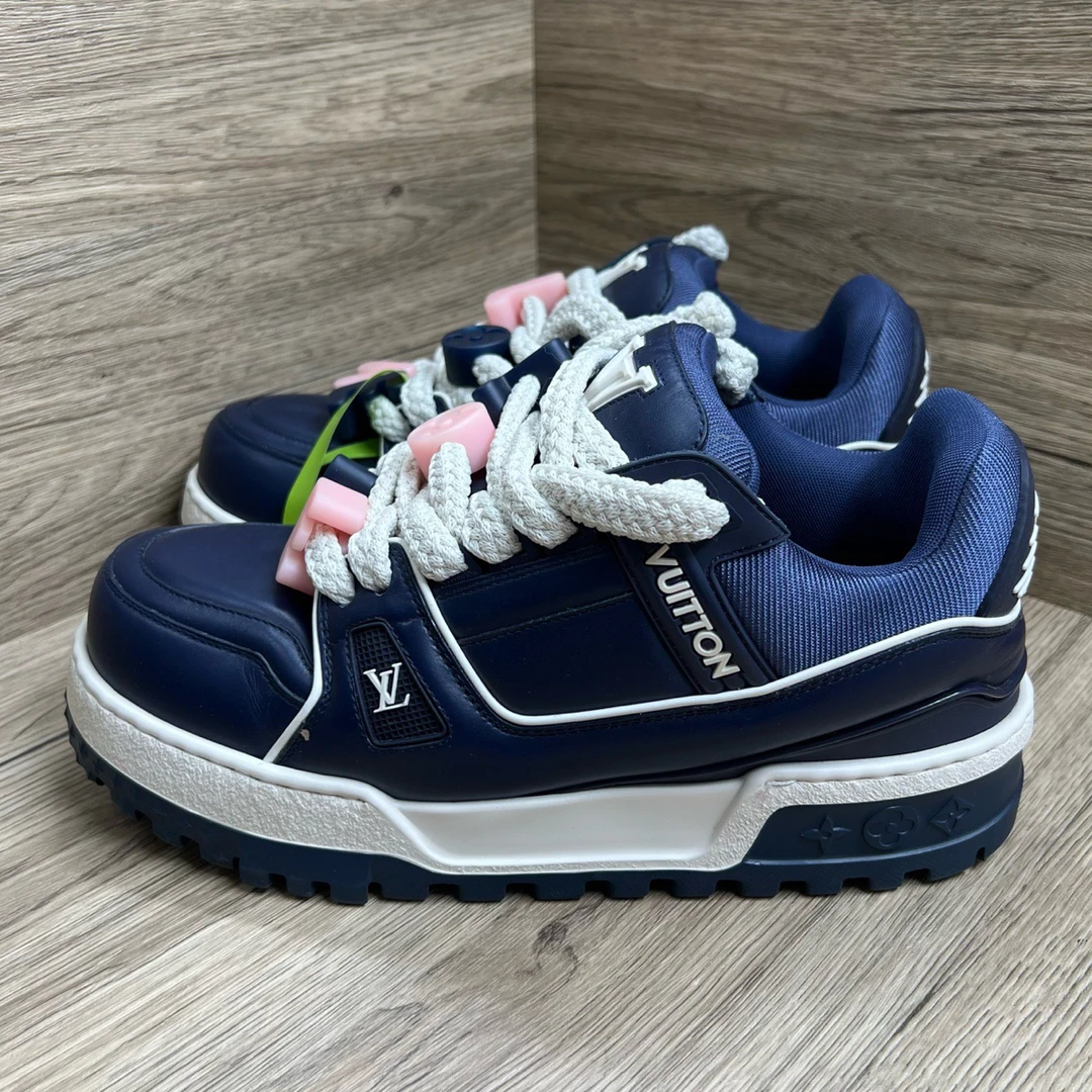 99新 LouisVuitton/路易威登 Trainer 情人节 白蓝小胖丁 40码