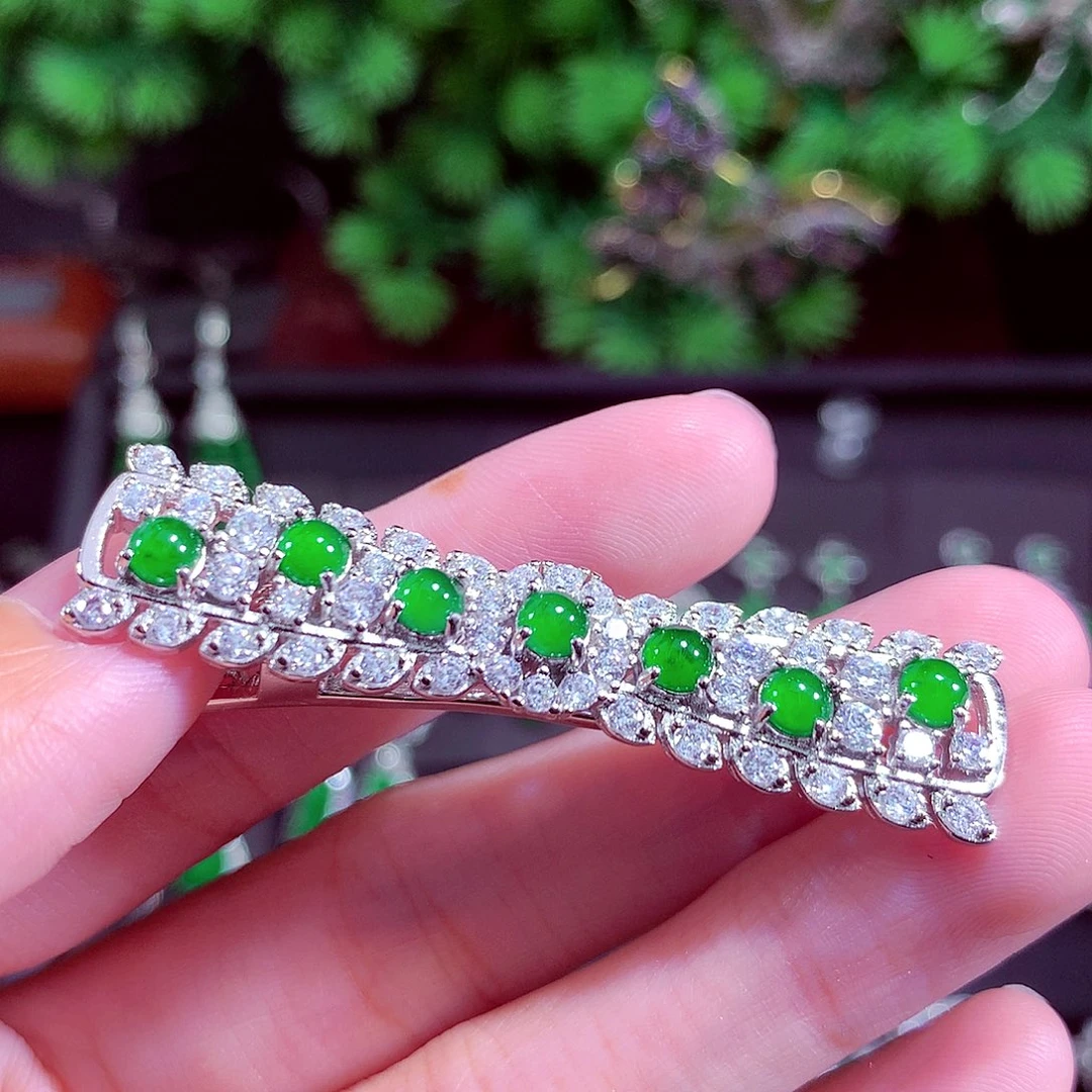 颈饰未镶嵌翡翠发夹