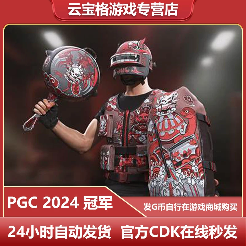 PUBG绝地求生冠军套装 吃鸡衣服武器背包套平底锅G币包CDK兑换码