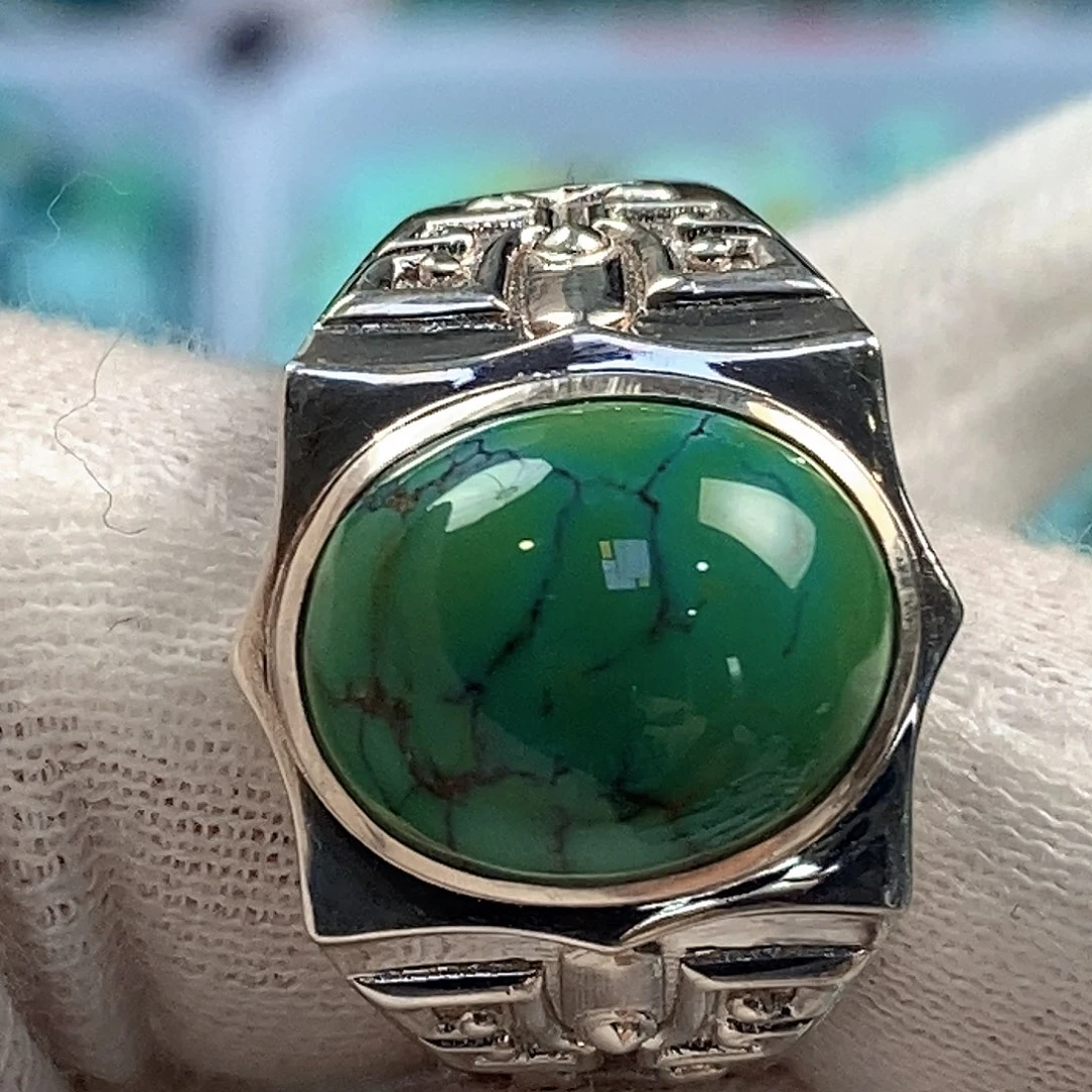 绿松石银S925镶嵌配饰