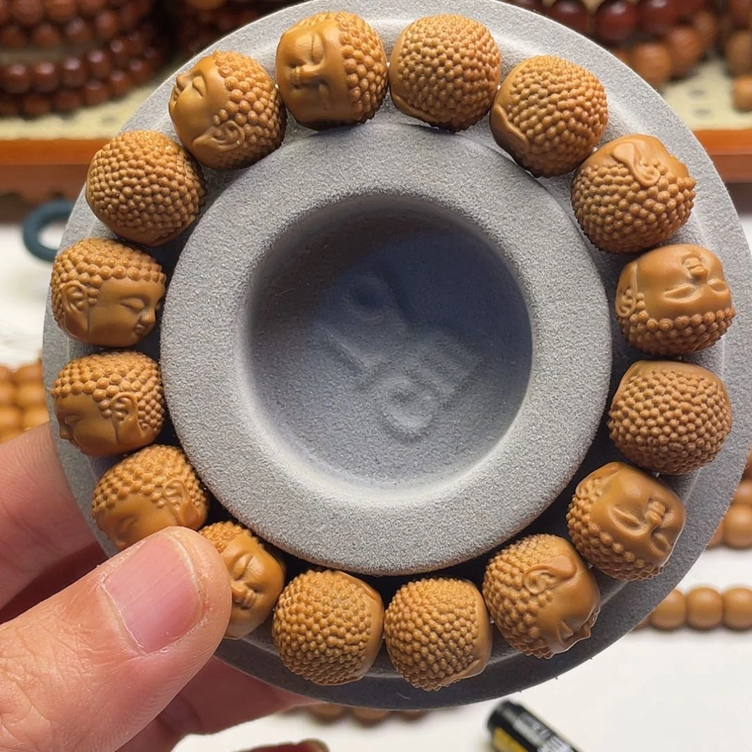 山***秋猴头核桃手串宝宝佛带线