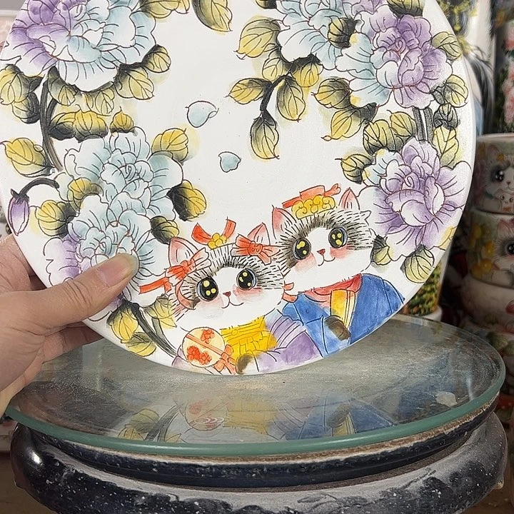 宏***景德镇手绘花盆性价比超高