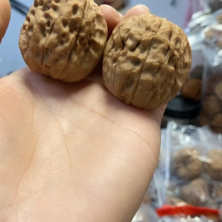 文玩核桃把件38.5甲骨文尖修