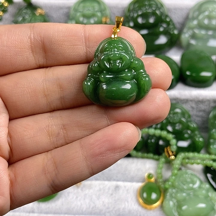 吊坠(不含链)未镶嵌和田玉（碧玉）