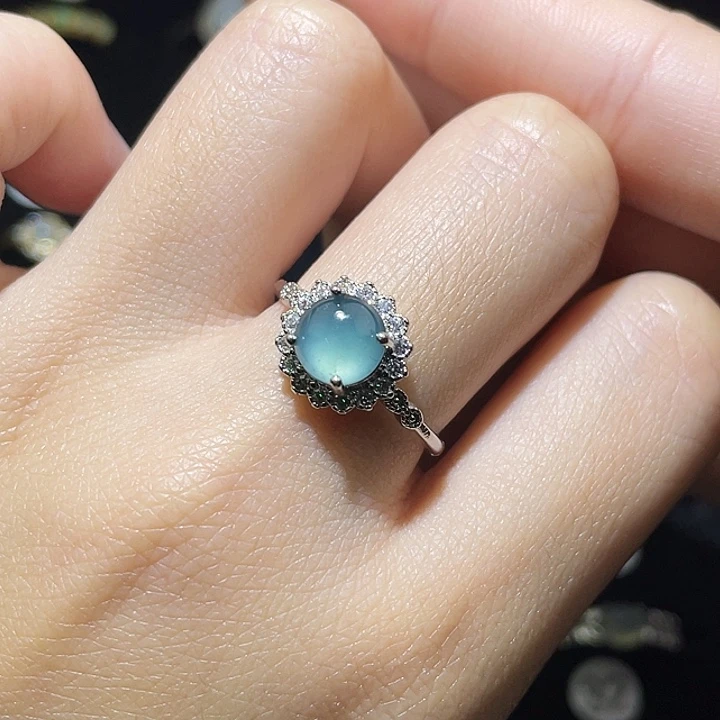 翡翠未镶嵌戒指戒指