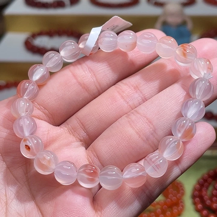 南红玛瑙南瓜珠手串 7+未镶嵌