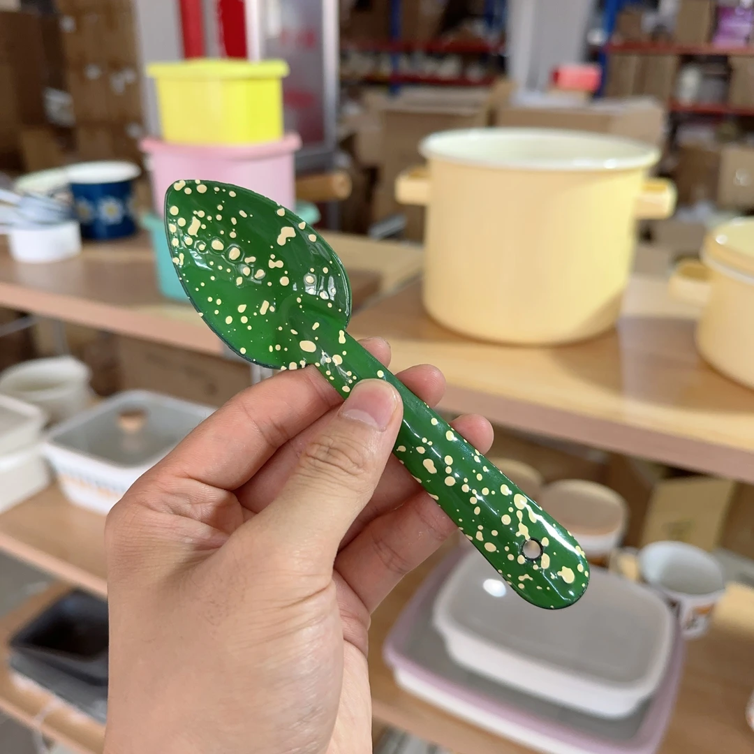 【亚马逊绿】 泼墨甜品勺（15cm）