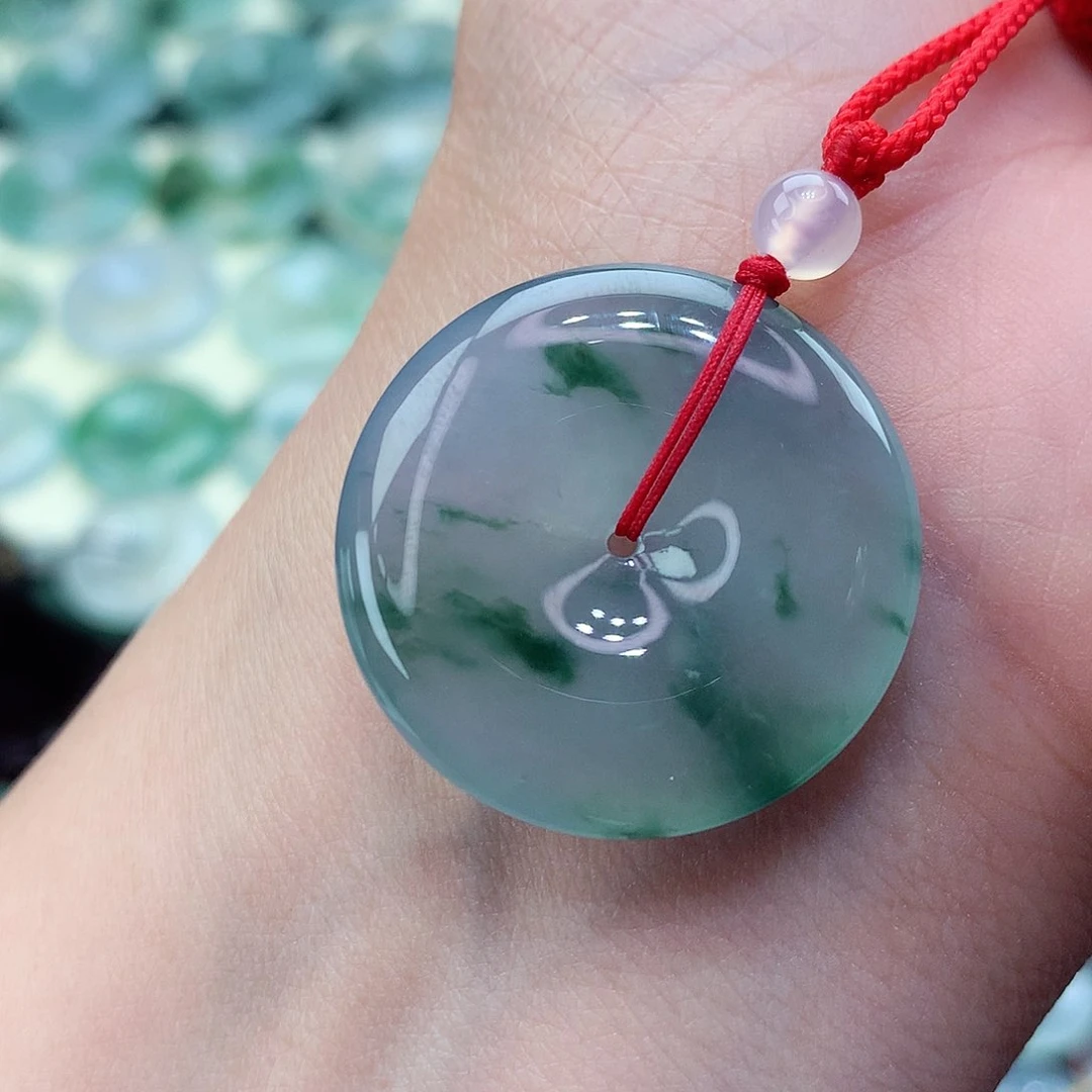 翡翠颈饰未镶嵌49尺寸27.7-5.7