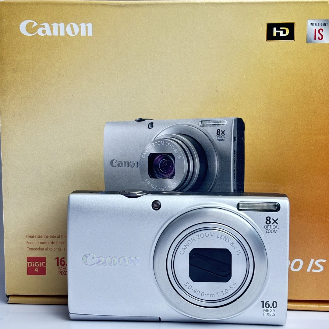 95新 Canon/佳能 a4000银色原盒1600万像素8倍光学变焦ccd相机