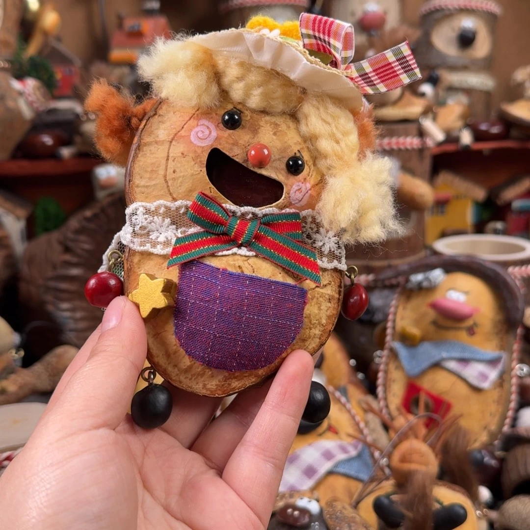 梦****香榧木双面小姑娘豆荚