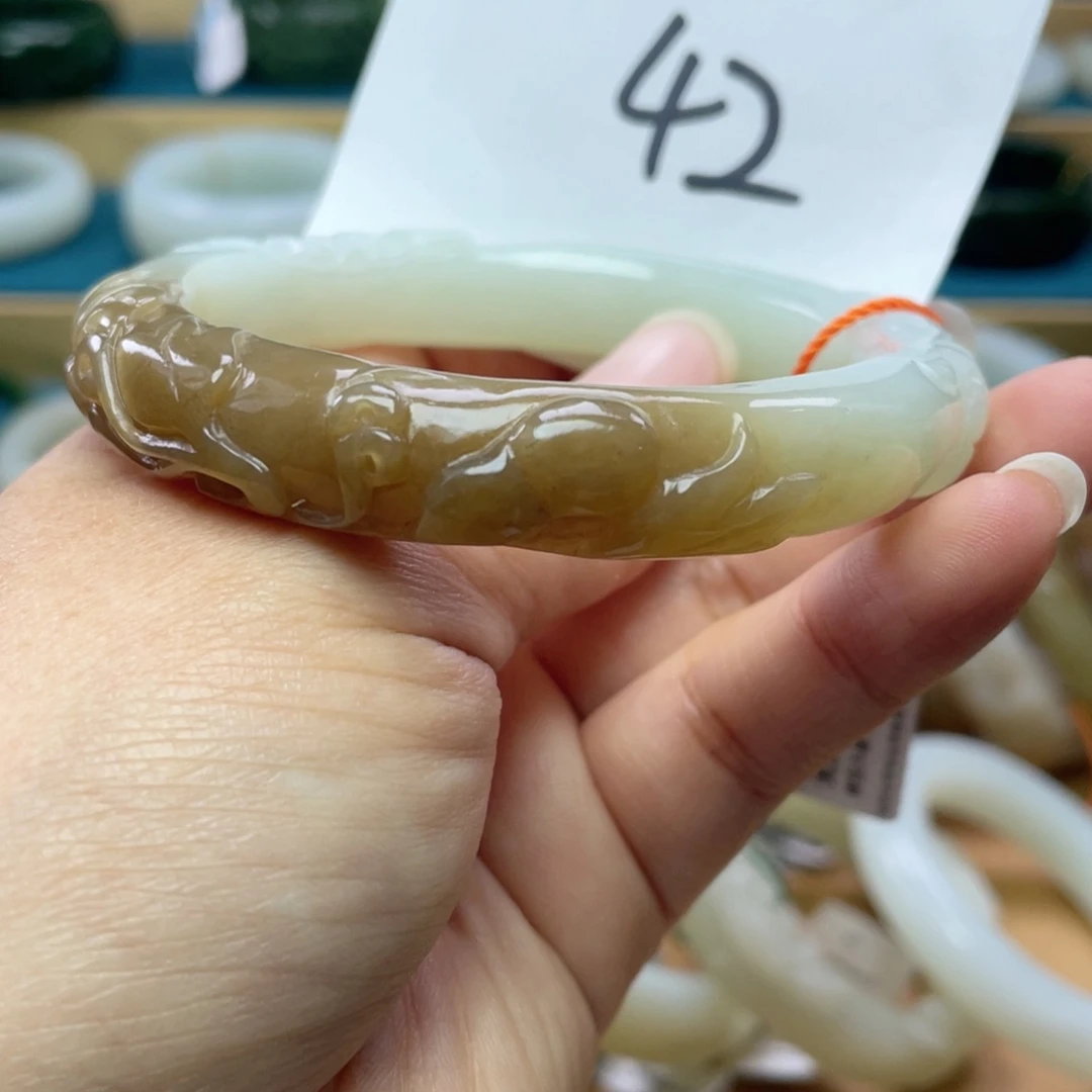 未镶嵌手镯和田玉圈口60
