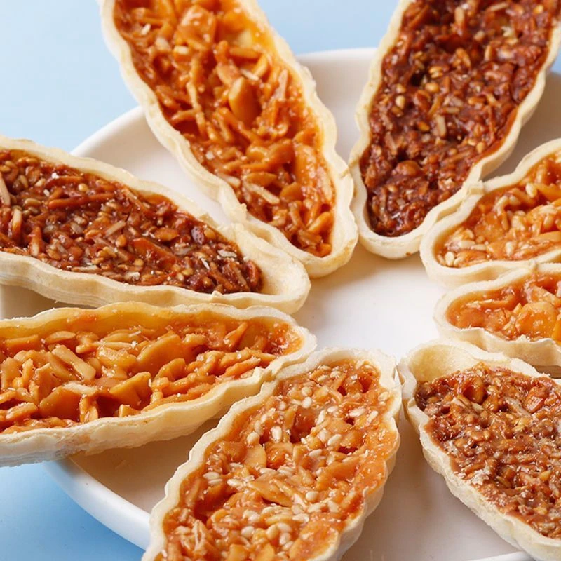 【现做现发】焦糖小叶酥坚果脆网红小船酥薄脆饼干糕点解馋小零食