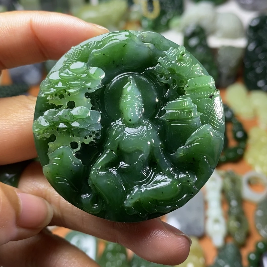 和田玉未镶嵌颈饰