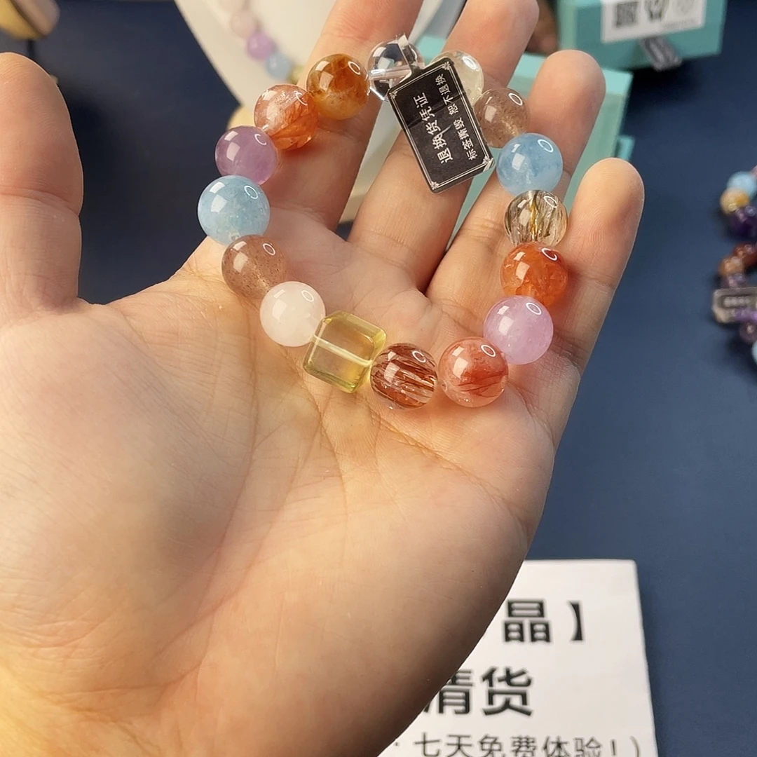 银S925镶嵌水晶手链