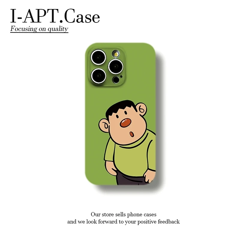 绿呆萌胖虎菲林适用iPhone苹果16手机壳华为oppo小米vivo新款男女