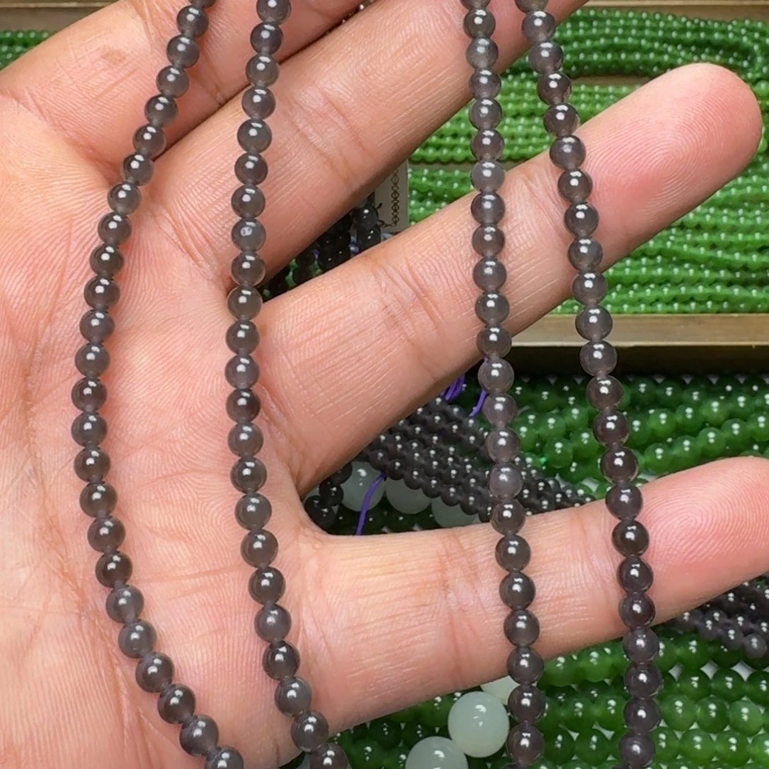 和田玉未镶嵌颈饰青海料冰烟紫卡4 买一发一