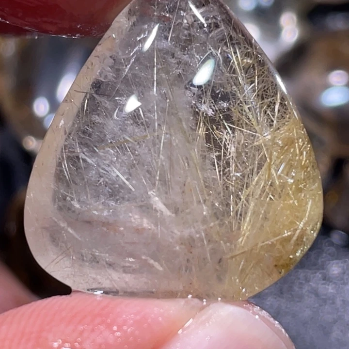 高***水未镶嵌颈饰发晶钛晶