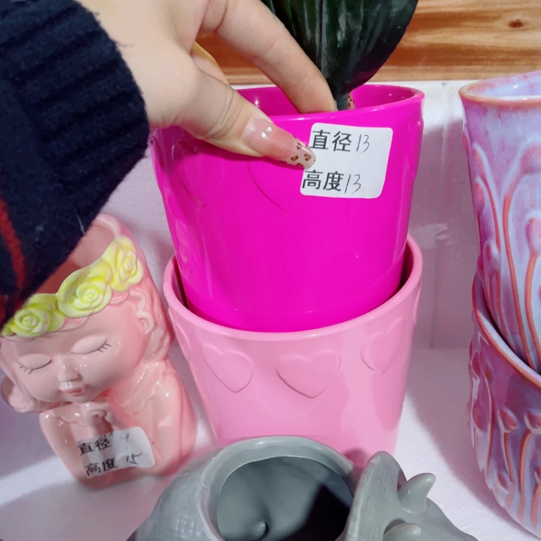 有孔，陶瓷花盆满10米包邮发货