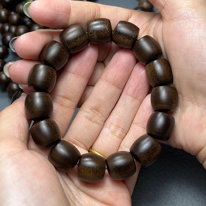 手串沉香风**吹白棋玉化