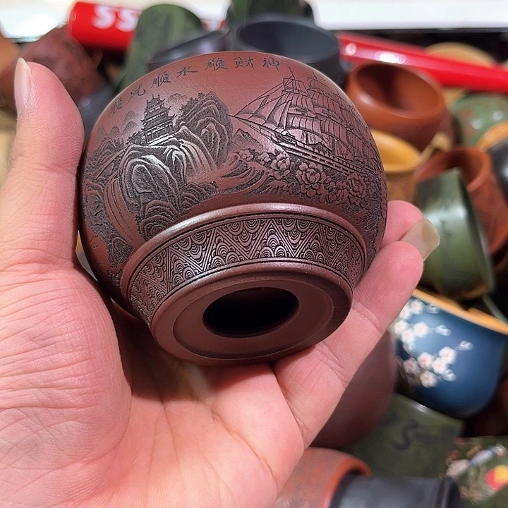 茶杯紫砂全手工紫砂主人杯