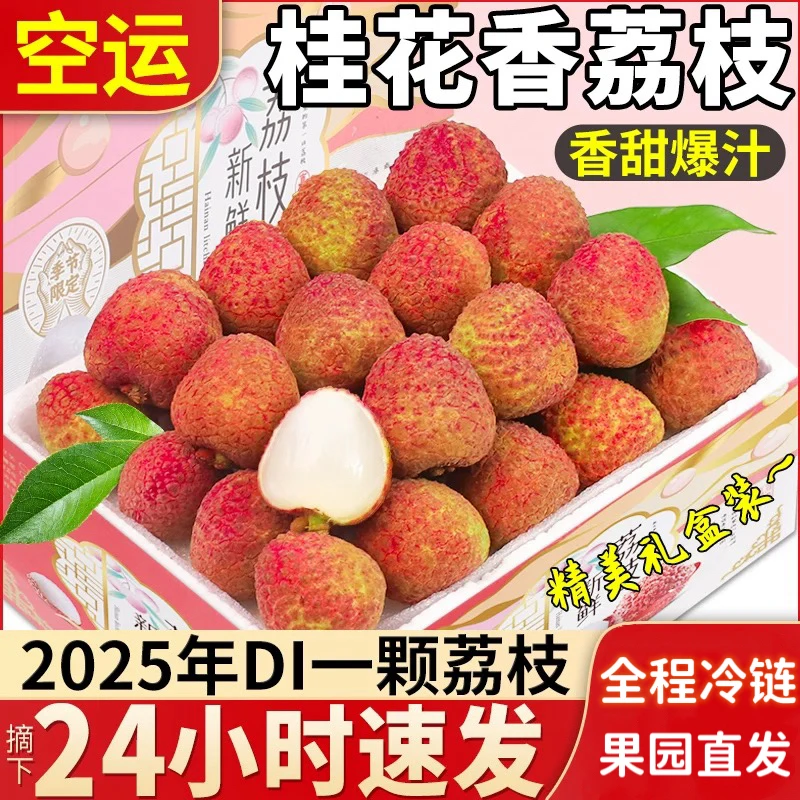 【现货顺丰空运】2025年海南桂花香荔枝/当季水果荔枝/荔枝