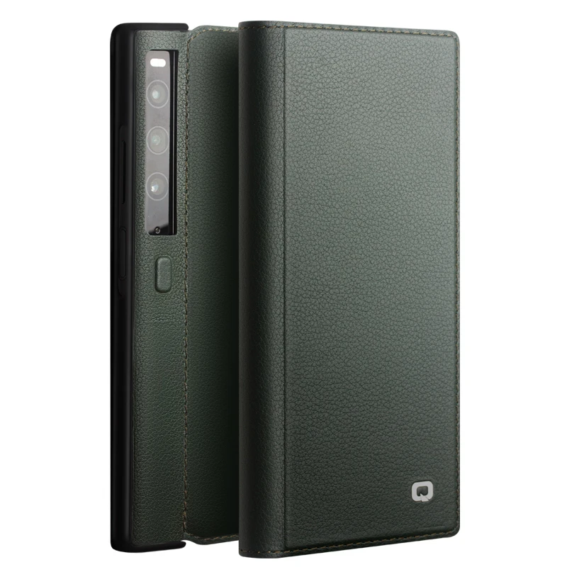 适用华为mate xs/2手机壳真皮 鳄鱼纹新款折叠屏全包防摔高档皮套