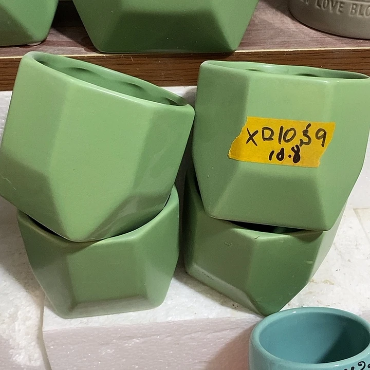 陶摆件陶盆有孔 瑕疵介意勿拍