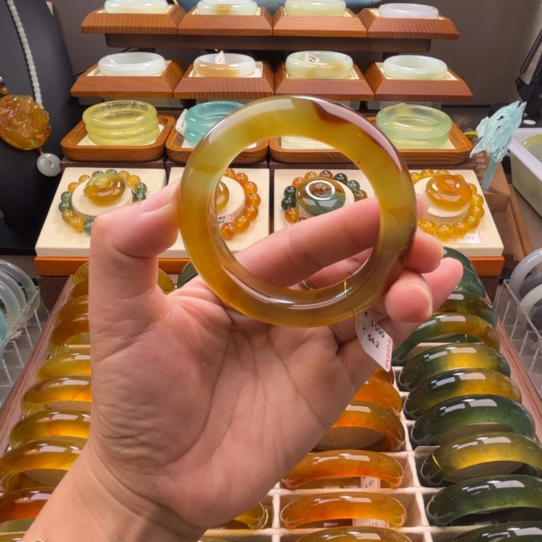 未镶嵌蛇纹石玉手镯54