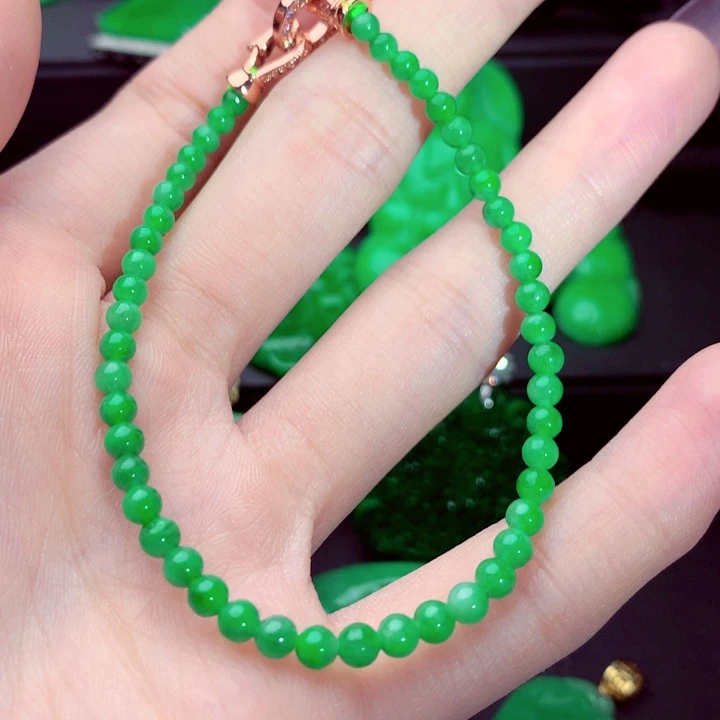 翡翠未镶嵌手链手串