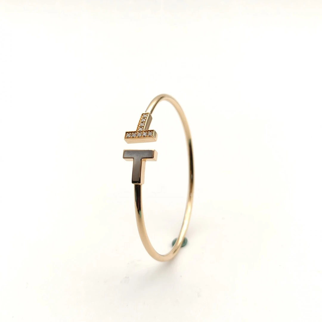 99新 Tiffany & Co./蒂芙尼 【念念】线圈手镯 中号