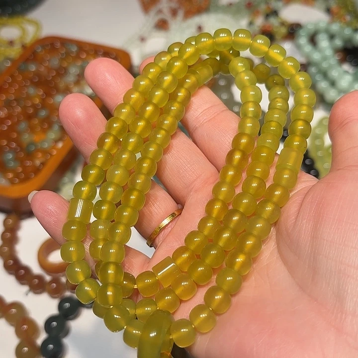 蛇纹石玉未镶嵌手串
