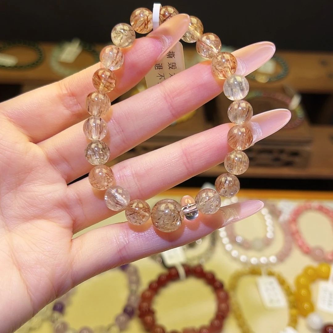 手串银S925镀金镶嵌水晶黑金超1463