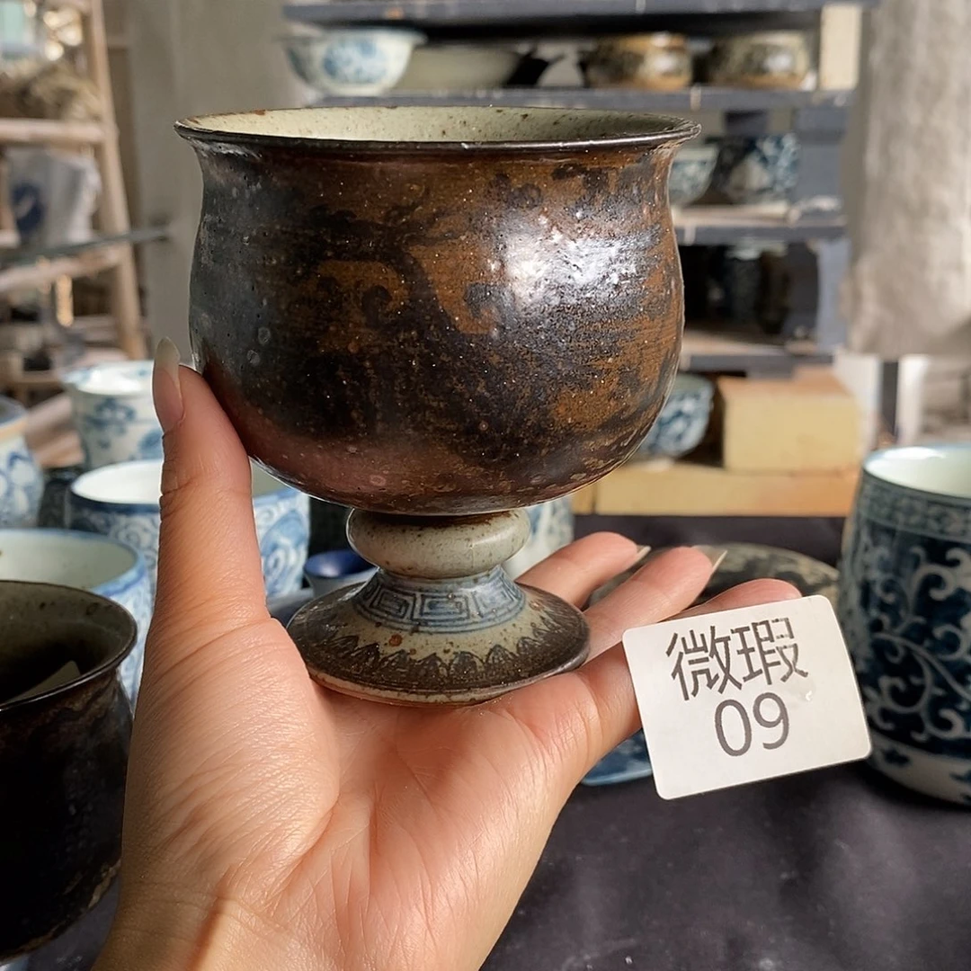 陶手工手绘青花高温陶瓷