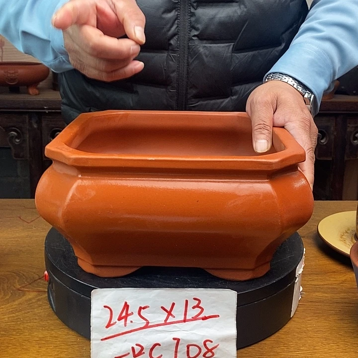 紫砂花盆货号一只CJ08