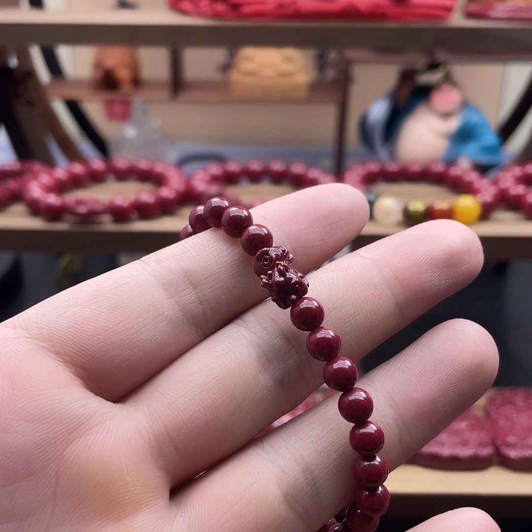 天然辰砂朱砂手链