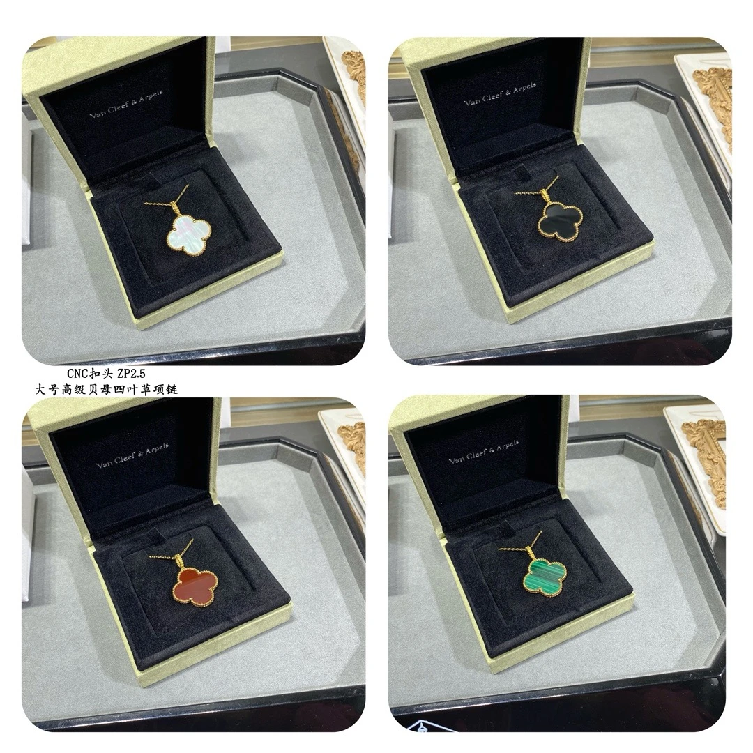 合金项链 轻奢高级时尚仙女风大号四叶草项链29