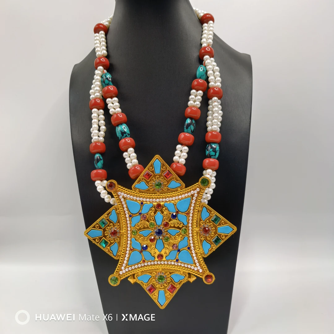 藏族饰品项链盒子藏式新款藏装配饰吊坠不掉色