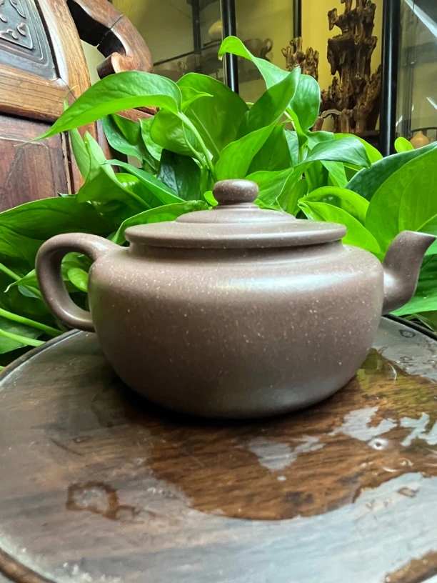 紫砂壶旭茂壶老紫泥200cc