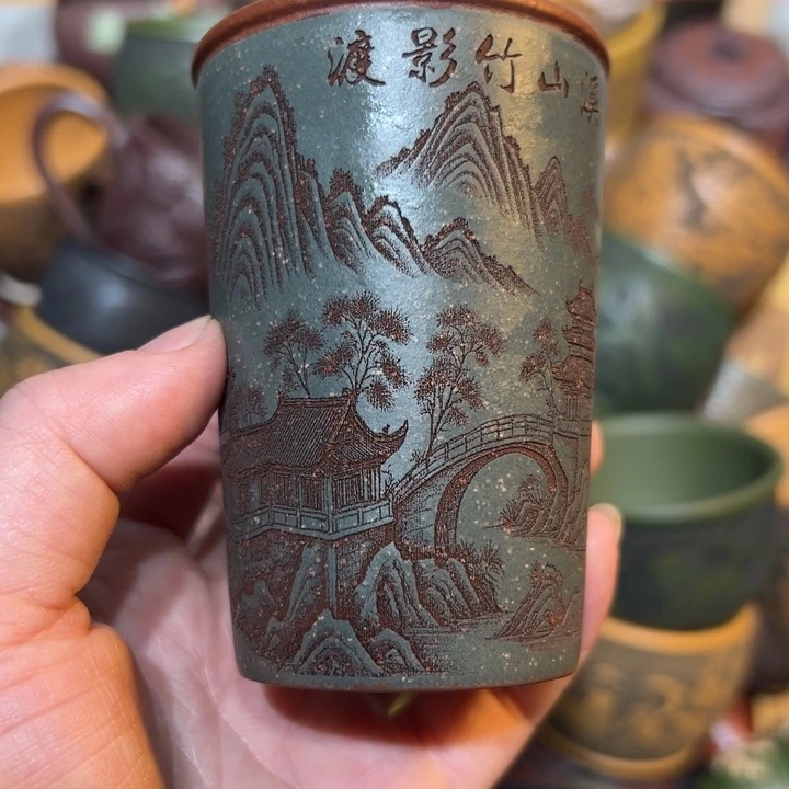 紫砂茶杯宜兴紫砂主人杯