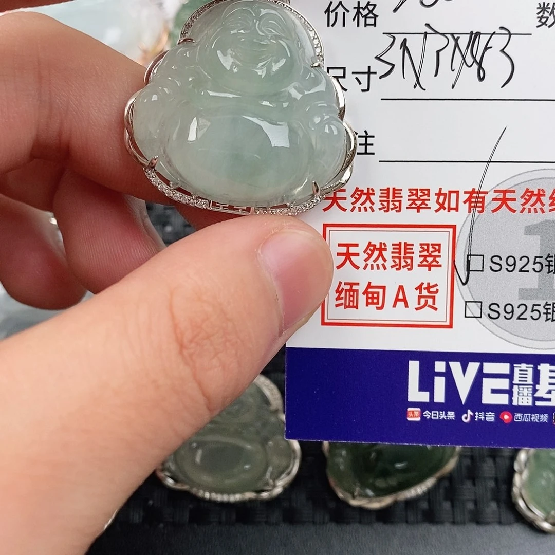 翡翠银S925镶嵌颈饰