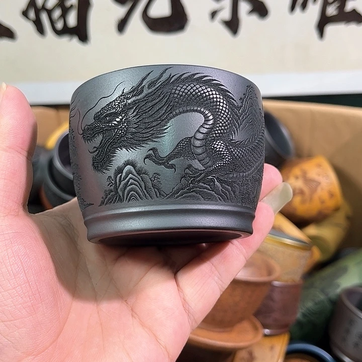 茶杯紫砂全手工紫砂主人杯