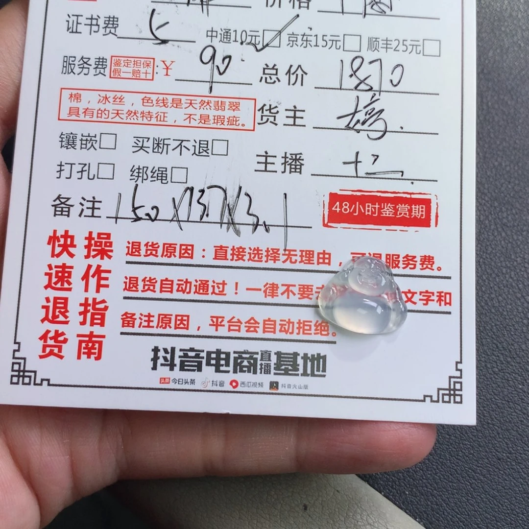 翡翠颈饰未镶嵌E*翡翠