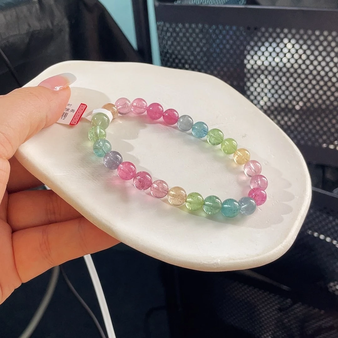 手链未镶嵌碧玺福利款荧光玛卡龙碧玺