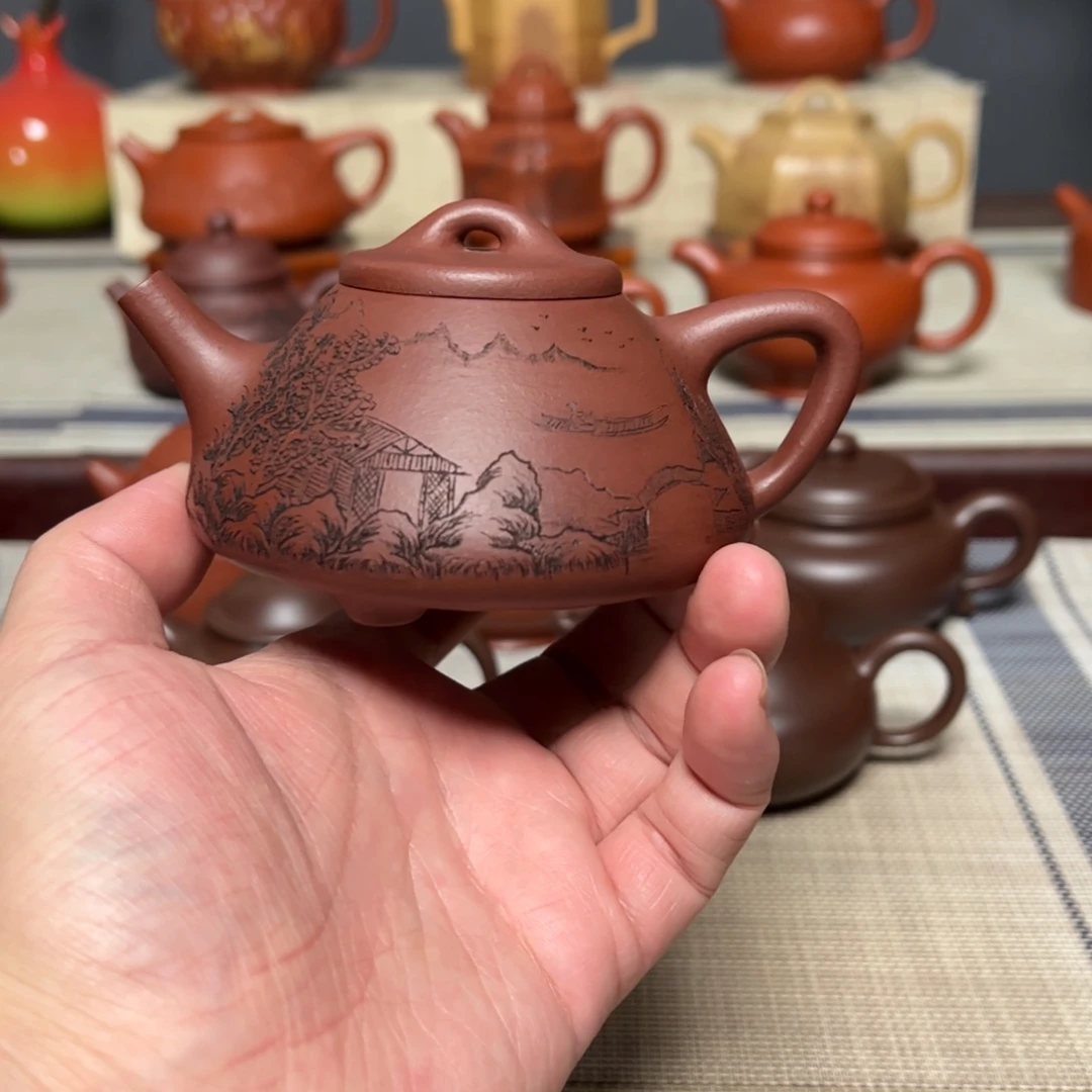 笑***萍紫砂茶壶宜兴紫砂