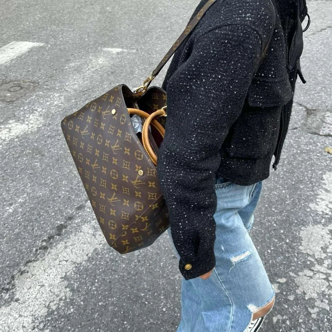 95新 LouisVuitton/路易威登 蒙田老花单肩包/ss3348