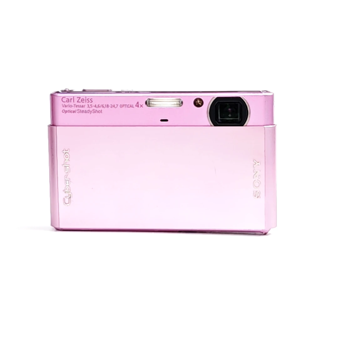 9新 Sony/索尼 t77粉色触屏1010万像素4倍变焦ccd数码相机