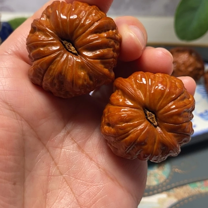 文玩核桃把件38南瓜