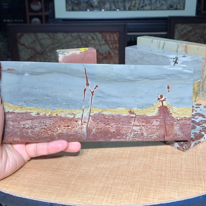 ，广西国画石摆件，收藏观赏