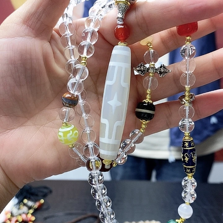 玛瑙/玉髓合金颈饰